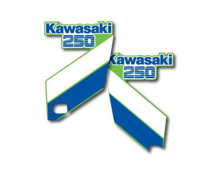 DECOS OUÏES DE RADIATEUR KAWASAKI 250 KX 1987