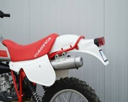 HOUSSE DE SELLE CAGIVA WMX WRX 125/250 1982 ROUGE