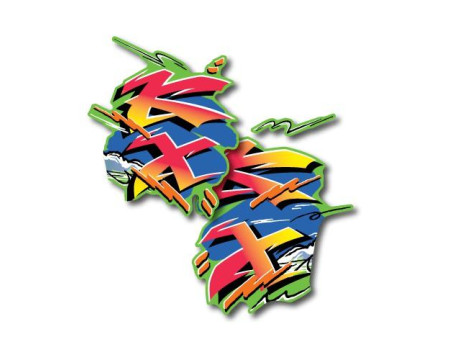 DECOS OUÏES DE RADIATEUR KAWASAKI 500 KX 1993