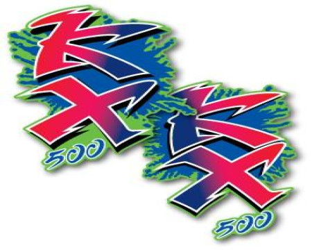 DECOS OUÏES DE RADIATEUR KAWASAKI 500 KX 1990